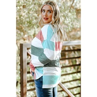 Green Plus Size Colorblock Pullover Top - 2X thumbnail