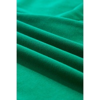 Bright Green Exposed Seam Notched Neck Drop Shoulder Plus Sweatshirt - 2X thumbnail