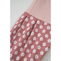 Delicacy Star Patch Graphic Floral Color Block Drawstring Plus Size Hoodie - 3X thumbnail