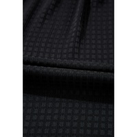 Black Textured Ruffled Sleeve Babydoll Plus Dress - 3X thumbnail