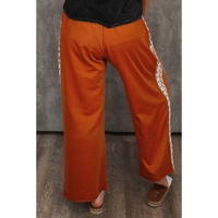 Azura Exchange Gold Flame Plus Size Floral Crochet Patch Drawstring Wide Leg Pants - 1X thumbnail