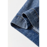 Azura Exchange Dusk Blue Plus Size Drawstring High Waist Straight Leg Jeans - 4X thumbnail