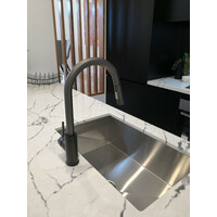 2023 Matte Black Pull out Kitchen tap Solid stainless steel PVD plated thumbnail