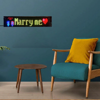 Programmable LED Matrix Panel Flexible Screen IP65 with APP Control 120*595mm thumbnail