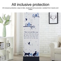 Vertical Cabinet Air Conditioning Dust Cover - All-inclusive Fabric Red Plum - 170x50x30cm thumbnail