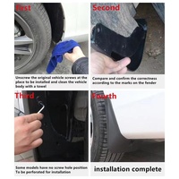 For Ford Focus St Saloon 2018-2020 4Pcs / Set Car Auto Soft Plastic Splash Flaps Fender Guard thumbnail