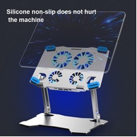 Aluminum Laptop Cooling Stand with 4 Fans thumbnail