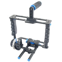 Large Handle Camera Cage & Matte Box Kit For Dslr / Video Camera thumbnail