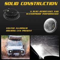 7 Inch H4 / H13 Dc 9V - 30V 3000Lm 6000K 30W Ip67 4Led Lamp Beads Car Round Shape Led Headlight Lamps For Jeep Wrangler / Harley With Angel Eye thumbnail
