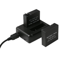 Usb Dual Battery Charger for Xiaomi Xiaoyi Ii 4k Camera thumbnail