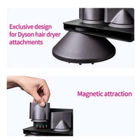 Wall Mounted Hair Dryer Holder For Bathroom Storage Upgraded Model thumbnail