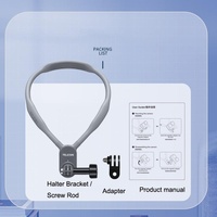 Magnetic Halter Bracket for Action Cameras - Compatible with Gopro Hero11 / Hero9 / Dji Action 3 Standard - Te Hnb 001 thumbnail