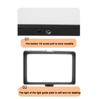 Portable 8-inch Flat-panel Live Fill Light with Adjustable Temperature and Small Tripod thumbnail