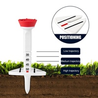 Adjustable Golf Tee Set - 4pcs / Box - 77mm Length - Aiming Assist thumbnail