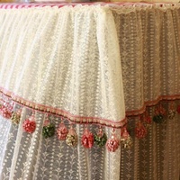 Lace Embroidered Piano Dust Cover - 150x35x110cm thumbnail
