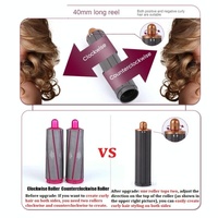 Enhanced Long Curling Nozzle for Dyson Airwrap Hair Dryer - Rose Red thumbnail