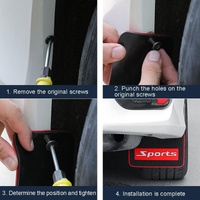 2Pcs Car Tire Mud Flap Modification Plastic Anti-Splash Mud Flap Fender Guard - Cat Eye - Sports thumbnail