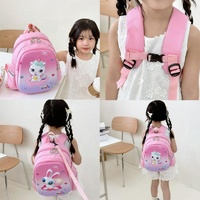 Blue Cartoon Astronaut Kids School Bag - Rabbit Pink thumbnail