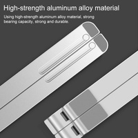 Adjustable Laptop Stand - Portable Folding Heat Dissipation Desktop Holder thumbnail