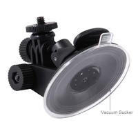 Universal Suction Cup Mount for Action Cameras with Tripod Adapter and Storage Bag thumbnail