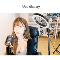 16cm Dimmable Led Selfie Ring Light with Tripod thumbnail