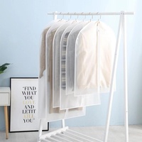 2-pack Hanging Garment Storage Bags with Zipper - Clear thumbnail