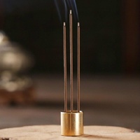 Medium Copper Nine-hole Incense Stick Plate Burner - Set of 5 thumbnail