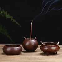 Hand-played Vatican Incense Burner - Pure Copper Small Antique thumbnail
