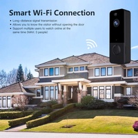 Wireless Wifi Video Doorbell With Night Vision And Ai Recognition - 720P - 1800 Mah thumbnail