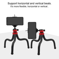Flexible Mini Octopus Tripod with Phone Clamp for Iphone Galaxy Huawei Gopro thumbnail