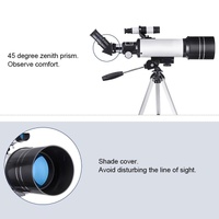 High Definition High Times Astronomical Telescope with Tripod - 16x / 66x70 thumbnail