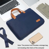 Ultra-Thin Messenger Laptop Bag For Macbook 15.6-16.1 Inches - Gray thumbnail