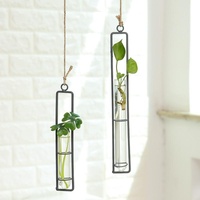 Charming Iron Art Glass Wall Hanging for Home Gardening - Size l thumbnail