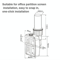 Adjustable Monitor Slide Rail Bracket For Easy Lifting And Rotation thumbnail