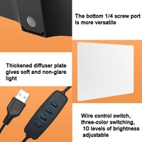 42cm Bracket Live Fill Light with 10 Three-colour Temperature for Photography thumbnail