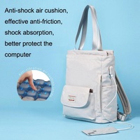Waterproof Usb Laptop Backpack - Gray Large thumbnail