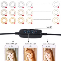 360 Degree Flexible Selfie Ring Light with Phone Holder for Live Streaming - 8 Inch thumbnail