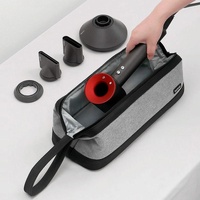 For Dyson Hair Dryer Curling Iron Accessories Organizer Bag - Black Handle thumbnail