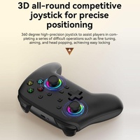 Wireless Gamepad for Nintendo Switch / Pro - Tooth Design - Tbd0603716903 Black thumbnail