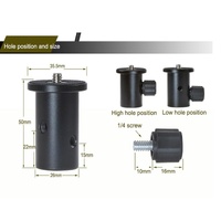 Camera Light Stand Conversion Head With 1 / 4-Inch Mount And Umbrella Holder thumbnail