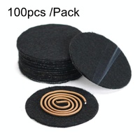 100-pack Fireproof Cotton Pads for Incense Burners and Mosquito Coils - 6Cm thumbnail