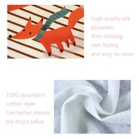 Refreshing Avocado Pet Scarf Three-Layer Thickened Waterproof Saliva Towel - Size L thumbnail