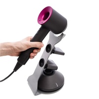 Universal Hair Dryer Stand No Drilling Silver thumbnail