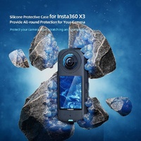 Amagisn Silicone Protective Cover for Insta360 X3 Body - Body Case (Blue) thumbnail