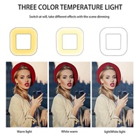 Dimmable Square Led Light with Tripod and Phone Holder thumbnail