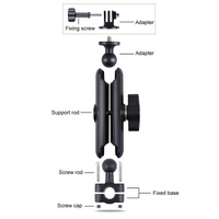 Car Seat Mount for Action Cameras - 21mm Ballhead with Tripod Adapter thumbnail