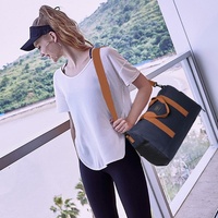 Blue Waterproof Gym Bag with Wet / Dry Separation - 9921 Pink thumbnail