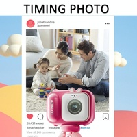 48Mp Dual Lens Kids Digital Camera With 2.4 Ips Screen And 32Gb Tf Card - Blue Fox - With 64G Tf Card Pink Bunny thumbnail
