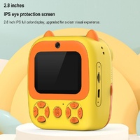 Instant Print Camera with Dual Lens - 2.8 Screen for Kids Blue - Yellow + 32G Card thumbnail