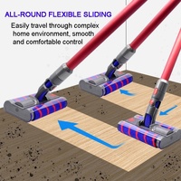 Double Roller Soft Velvet Floor Brush with Led for Dyson Vacs thumbnail